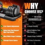 VEICK Adjustable Dumbbell Set for Home Gym