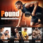 VEICK Adjustable Dumbbell Set for Home Gym