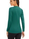 Women's Sun Protection Workout Shirts - Jade Green