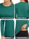 Women's Sun Protection Workout Shirts - Jade Green