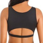 Women's Medium Support Push-Up Sports Bra - Black
