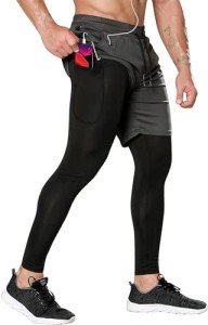 Men's 2-in-1 Quick-Dry Gym Shorts with Compression