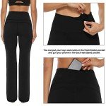 AFITNE Women's Bootcut Yoga Pants with Pockets