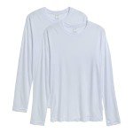 Hanes Men's Long Sleeve Cool Dri T-Shirts - 2 Pack
