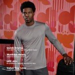 Hanes Men's Long Sleeve Cool Dri T-Shirts - 2 Pack