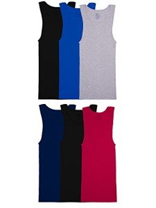 Fruit of the Loom Men's Sleeveless Tank Top - 6 Pack
