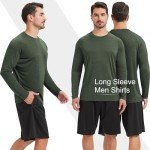 Men's Quick-Dry Long Sleeve Workout Shirts (4-7 Pack)