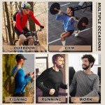 Men's Quick-Dry Long Sleeve Workout Shirts (4-7 Pack)