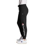 Champion Women's Black Sweatpants with Logo