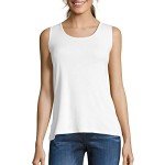 Hanes Women's Cotton Tank Top - White, Large