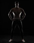 Men’s Black Compression Workout Leggings - XL
