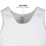 Gildan Men's White A-Shirt Tank Multipack - 6 Pack