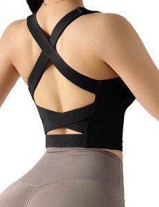 Women's Padded Criss-Cross Back Fitness Bra