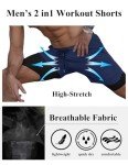 COOFANDY Men's 2 Pack Quick-Dry Workout Shorts