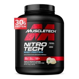Muscletech Nitro-Tech Vanilla Whey Protein Powder