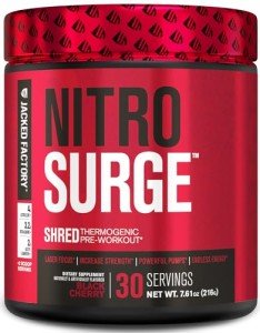 Jacked Factory NITROSURGE Shred Pre Workout Powder
