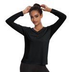 Long Sleeve Athletic Tops for Women - 4 Pack