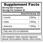 EVL BCAA 2:1:1 Amino Acid Capsules - 30 Servings