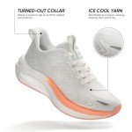 Women's Comfortable Breathable Athletic Sneakers - Beige