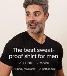 ATEK Men's V-Neck Undershirts 3-Pack – Black