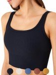 Chilylori Women's Ribbed Sports Bra Crop Top