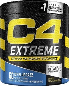 C4 Extreme Pre Workout Powder - Icy Blue Razz