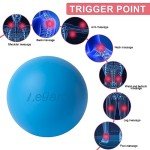 Massage Lacrosse Balls for Deep Tissue Relief (2 Pack)