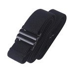 Adjustable Gel Backing Invisible Elastic Belt - Black