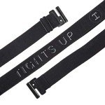 Adjustable Gel Backing Invisible Elastic Belt - Black