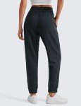 High Waisted Modal Joggers with Pockets - Black