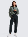 High Waisted Modal Joggers with Pockets - Black