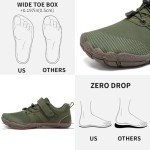 Men's Barefoot Shoes with Wide Toe Box - Army Green