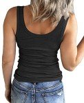 GEMBERA Women's Fitted Sleeveless Ribbed Tank Top