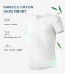 David Archy Men's Bamboo V-Neck T-Shirts - 3-Pack