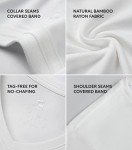 David Archy Men's Bamboo V-Neck T-Shirts - 3-Pack