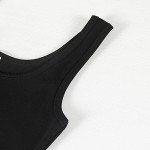 GEMBERA Women's Fitted Sleeveless Ribbed Tank Top