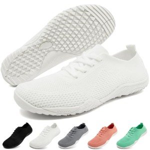 Women's Minimalist White Slip-On Tennis Sneakers