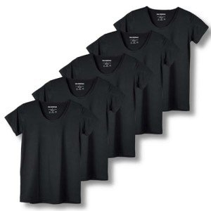 Quick Dry Women's Athletic Workout Tops - 5 Pack