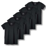 Quick Dry Women's Athletic Workout Tops - 5 Pack