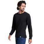 Russell Athletic Men's Long Sleeve Workout Shirt, Black