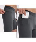 Anawakia Men's Compression Spandex Workout Shorts