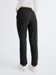 AUTOMET Women's Black Joggers with Pockets