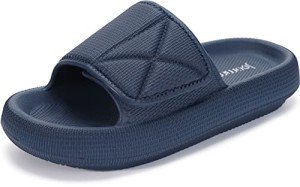 Navy Blue Foam Recovery Slides for Men and Women