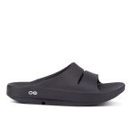 OOFOS OOahh Recovery Slide - Unisex Black Sandals