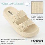 Cushionaire Women's Fame Cloud Slide Sandals - Khaki