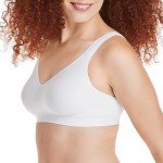 Hanes Women's Seamless Wireless Comfort Bra - White