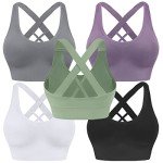 Medium Support Criss Cross Sports Bra for Women