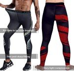 Men's UV Blocking Compression Pants for Gym & Yoga
