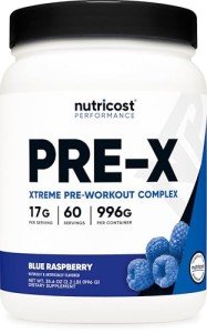Nutricost Xtreme Blue Raspberry Pre-Workout Powder 60 Servings