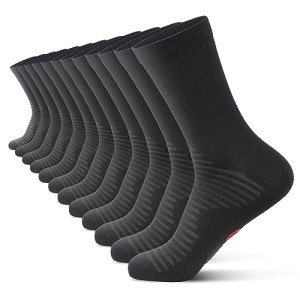 PAPLUS Compression Athletic Crew Socks - 6 Pack
